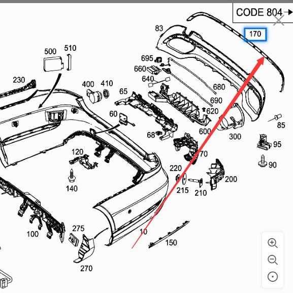 Bright AMG-Style Rear Bumper Trim Strip for Mercedes-Benz E-Class 212, E260, Etc.