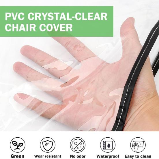 2 st Salongsstolskydd Sitskydd Vattentät Salong Klar Frisörstol