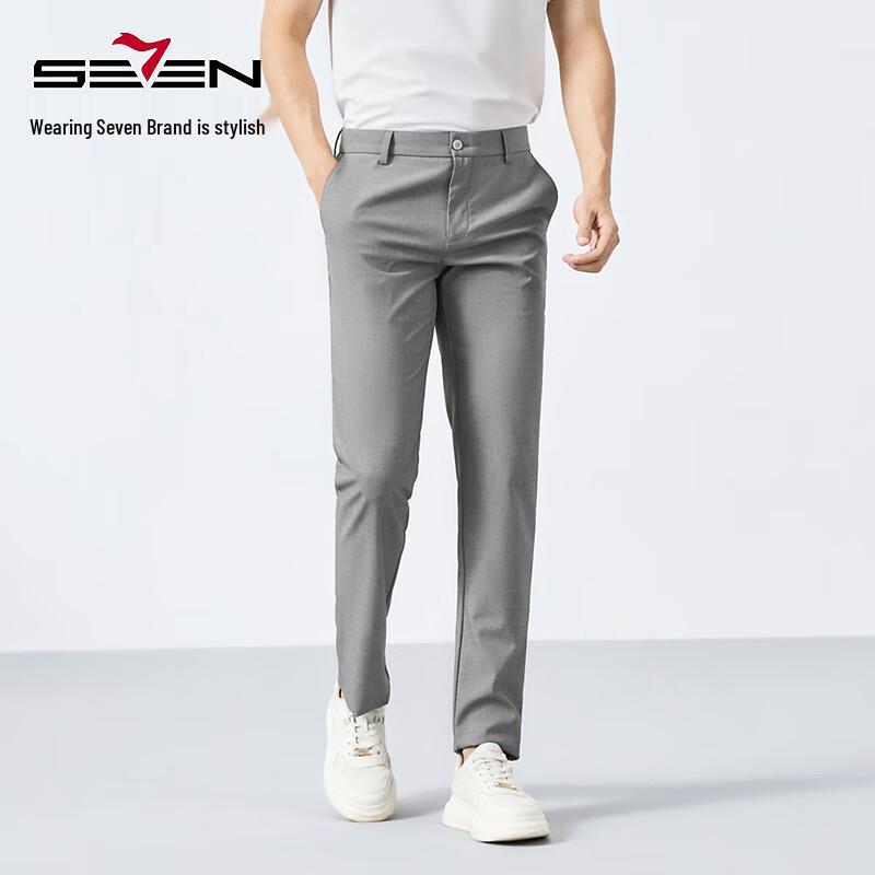 Qipai Men's Straight Fit Linen Blend Casual Pants