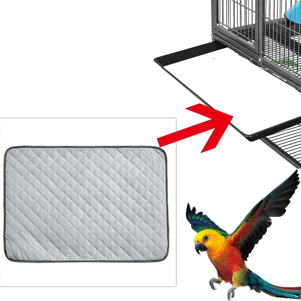 Parrot Cage Liner & Small Pet Washable Urine Pad for Bed, Sofa, and Car