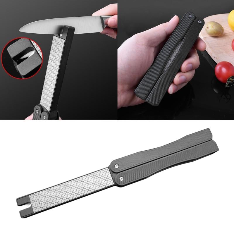 Sharpening Stone Garden Sharpener Folding Pocket Diamond Knife Sharpener Stone