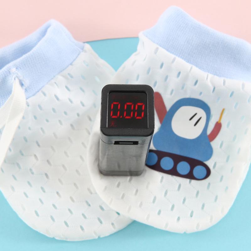 Neugeborenen Anti-Kratz Atmungsaktive Eis Seide Handschuhe, Weiches Handgelenk, 0-6 Monate, Handschutz