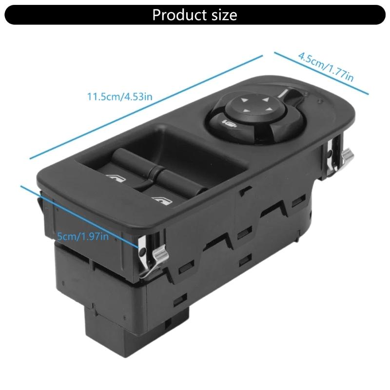 Power Window Height Adjuster Glass Elevating Device Control Switch Push Button Suitable for 156085170 Enhancing Comfort