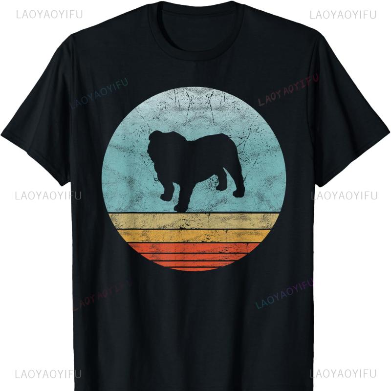 Bulldog Dog Breed Retro Vintage Style Gift T-Shirt Graphic T Shirts Shirts for T Shirt Tops Y2k Clothes Outdoors Top Unisex