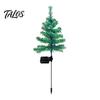 Solar Powered Path Pathway Lights Christmas Tree Garden Stake Lights, Outdoor IP65 Waterproof Crooked Lamp with Colorful Light for Decorative