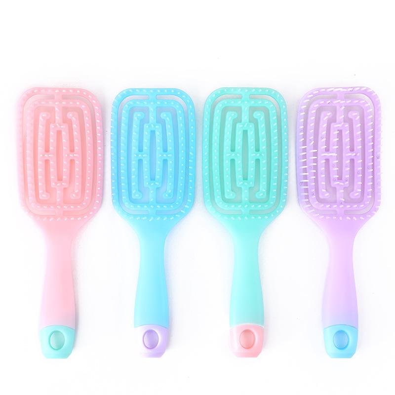 Massage Comb Curly Hair Styling Hair Comb Fluffy Plastic Hair Comb, Large Curved Comb Rib Comb