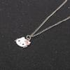 Cartoon Cute Cat Character Pendant Metal Necklace For Wear Casual