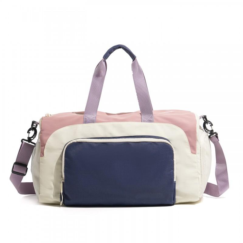 Large Capacity Outdoor Travel Bag With Wet/Dry Separation Crossbody Or Handheld Unisex Nylon Gym Leisure Backpack