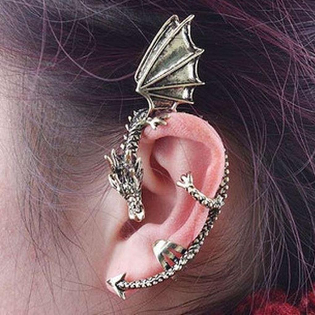 Women Vintage Punk Ear Cuff Alloy Earring Jewelry Ear Loop Decoration