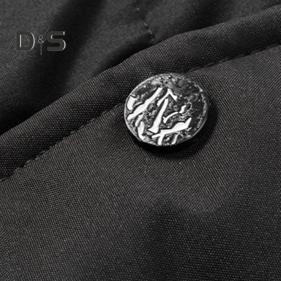 Men Windproof Vest Stand Collar Sleeveless Button Zipper Closure Waistcoat with Pockets Solid Color Thickened Down Vest Coat