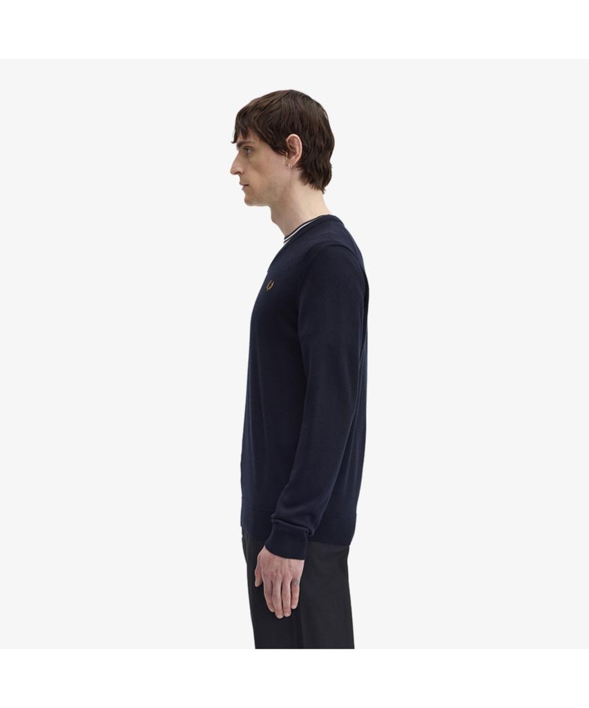 FRED PERRY [Baseline] Classic V-Neck Knit - Navy Afpm2439600-795