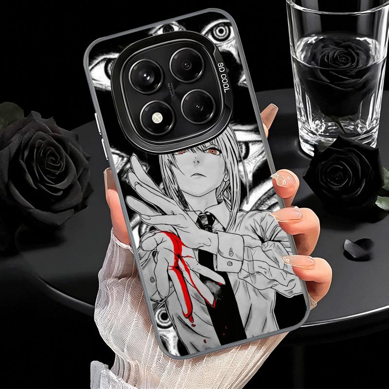 Anime Character Makima CSM Soft Phone Case for Xiaomi Redmi Note 13 14 15 Pro Plus 12S 12 11S 11 11T 10S 10 Shockproof Cover Bac