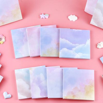 50 Sheets Colorful Starry Sky Stickers Sticky Notes and Stickers Leave A Message for Sticky Notes Student Office Stationery Supplies