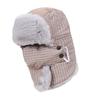 Warm Trapper Hat Thick Faux Furs Lining Adjustable Ushanka Hat for Extreme Cold Weather Protections Skiing Commuting