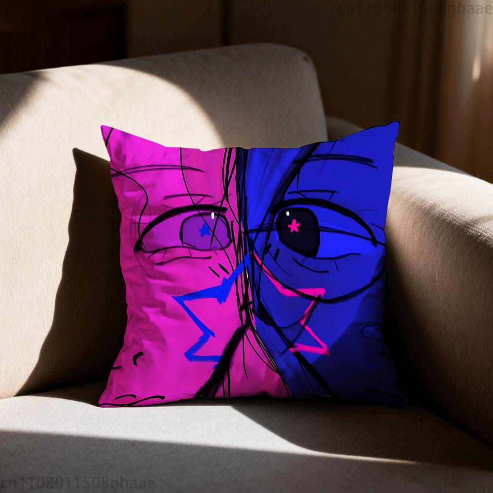 Tv Girl Pillow Case Sofa Living Room Bedroom Headboard Backrest Cushion Square Cushion Nap Time