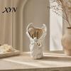 Cute Makeup Brush Cup Angel Fairy Pen Holder, 3D Printed Cosmetic Organizer, Tabletop Holder for Vanity Desk, Dried Flower Vase, Gift Women Artistic