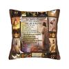 Christliche Kissenhülle Polyester Kissenbezug Dekorativ Gott segne Jesus Christus Zierkissenhülle Zuhause Quadratisch cm