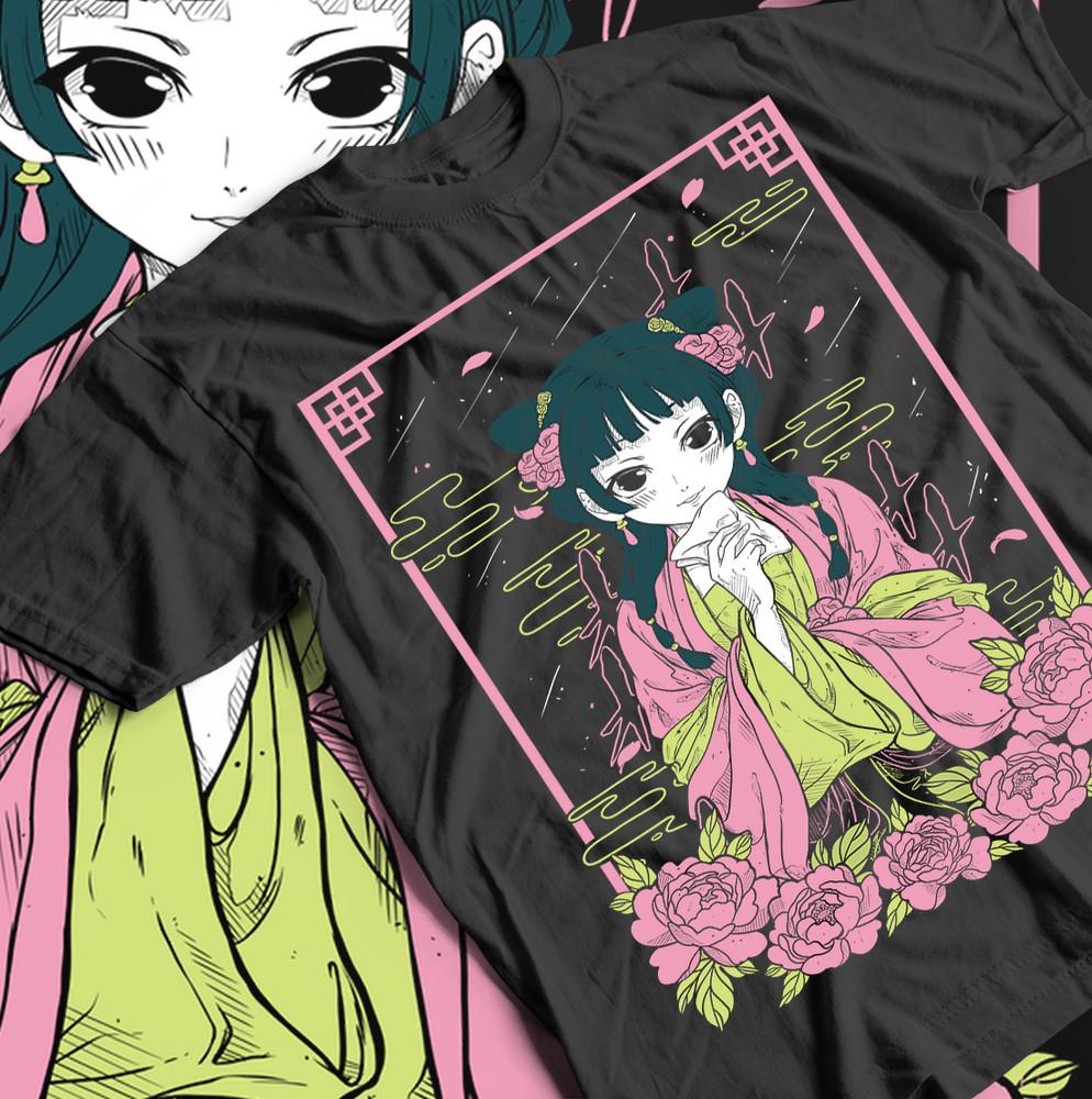 kusuriya no hitorigoto maomao T-shirt Kawaii Short Sleeve Waifu Girl Gift Shirt