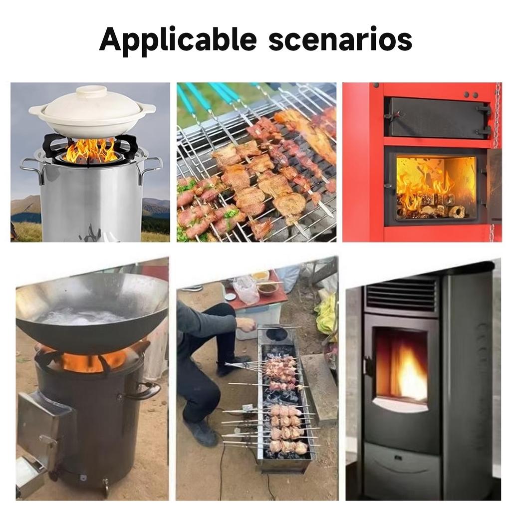 Portable BBQ Fan Air Blower Handheld USB Powered Barbecue Fan Air Blower Outdoor Camping Picnic Grill Cooking Tool