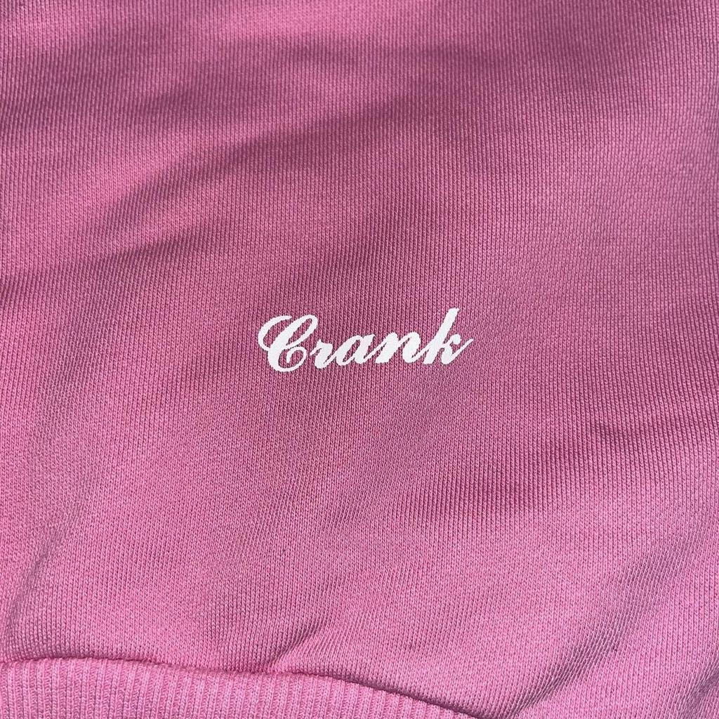 [USED] CRANK Crop Sweatshirt Pink