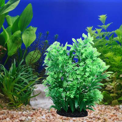 Fish   Plant Decoration Simulation Beautiful Artificial Aquarium Water Plant with Base for Home