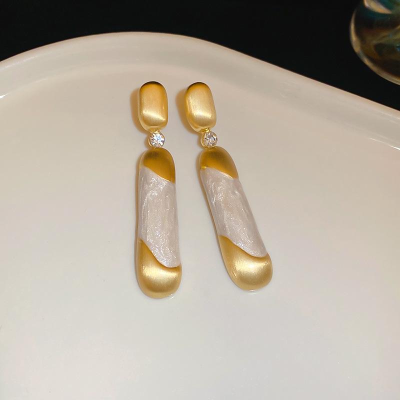 Super fairy pink flower love fringed earrings versatile temperament earrings light luxury earrings women