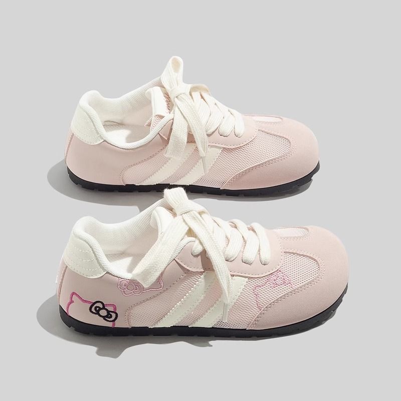 Pink German Training Board Shoes Female Ugly Cute Summer New Mesh Niche Versatile Forrest Gump Sports