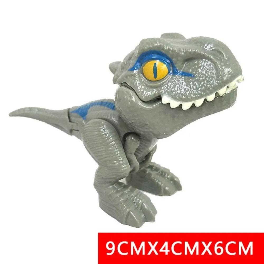 Jurský Prstový Dinosaurus Triceratops Tyrannosaurus Model Hračky pro Děti Kreativní Prstové Kousací Dinosaury Interaktivní Hračka Dárek pro Kluky