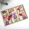 Wooden Nutcracker Soldier Ornament - Festive Cartoon Christmas Gift