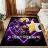 1PC Custom Name Witchcraft Under The Moonlight Theme Floor Mat Ideal for Living Room, Game Rooms, Office, Bedroom,Floor Mat Playful Design