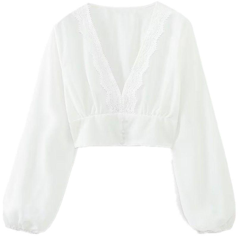 

Модный стиль 2023 Лето Новое поступление Модная женская одежда Корсет Короткая рубашка 3564091 250 White XS