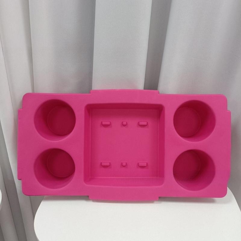 Colorful EVA Beach Storage Tray Divider Design Camping Storage Tray For Sunscreen Towels Snacks Waterproof Portable