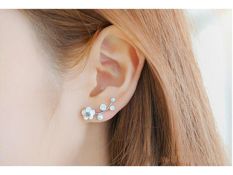 

Корейские серьги-ветки из ракушек и жемчуга для женщин