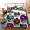 Mysterious Colored Skeleton Digital Print Polyester Bedding Sets Child Kids Covers Boys Bed Linen Set For Teens Quilt cover Set