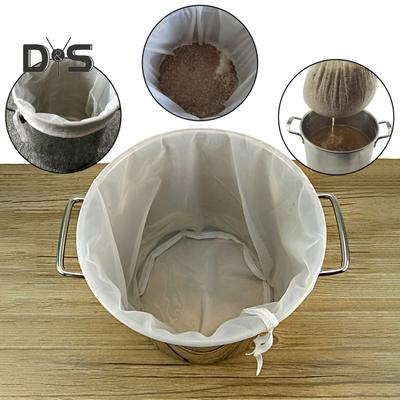 Filter Bag Drawstring Design Heat Resistant Fabric Beer Homebrew Filter Bag Wine DIY Tools Party Supplies