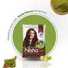 Nisha Tinta per Capelli Castano Scuro per Donne 25g x Confezione da 10 | Polvere Erboristica a Base di Henné | Tinta per Capelli a Lunga Tenuta, Senza Ammoniaca