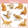 Miniatur PVC-Katzenmodell für Kinder mit realistischem Design für Sammler und Dekoration