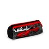 coral high Kids Black Red Anime Car Patterned Three Compartment Pencil Bag 22047