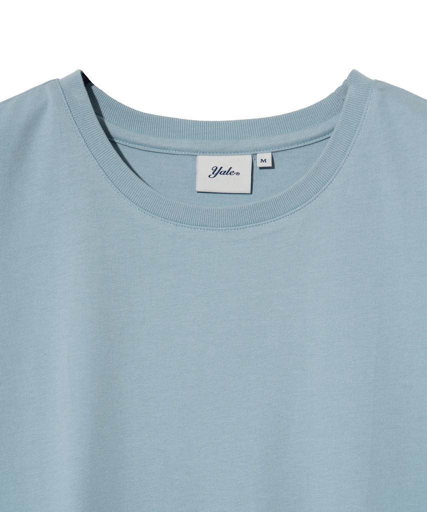 YALE [Premium Cotton] Women'S Reporter Cotton Sleeveless Blue Gray