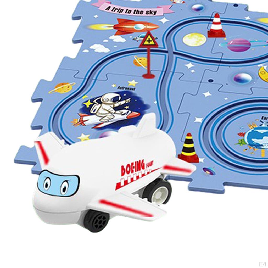 City Road Puzzle for Kids Puzzles Track Play Set Building Blocks Girls