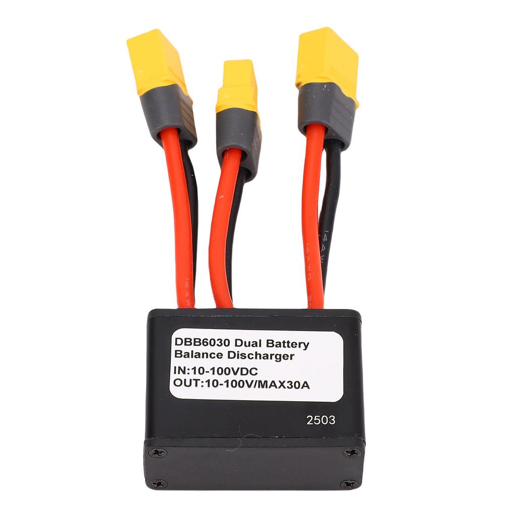 Electric Double Battery Discharge Converter 30A 1000W Dual Battery Pack Switch Balancer with Charging Port for Bike