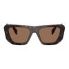 Prada Unique Design Acetate Square Sunglasses Women sunglasses Tortoise PR-B18S-17N06B