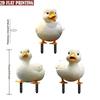 3 Cute Ducks Outdoor Garden Decorations. Suitable for Lawn Decoration, Courtyard Decoration, and Swimming Pool Edge Decoration