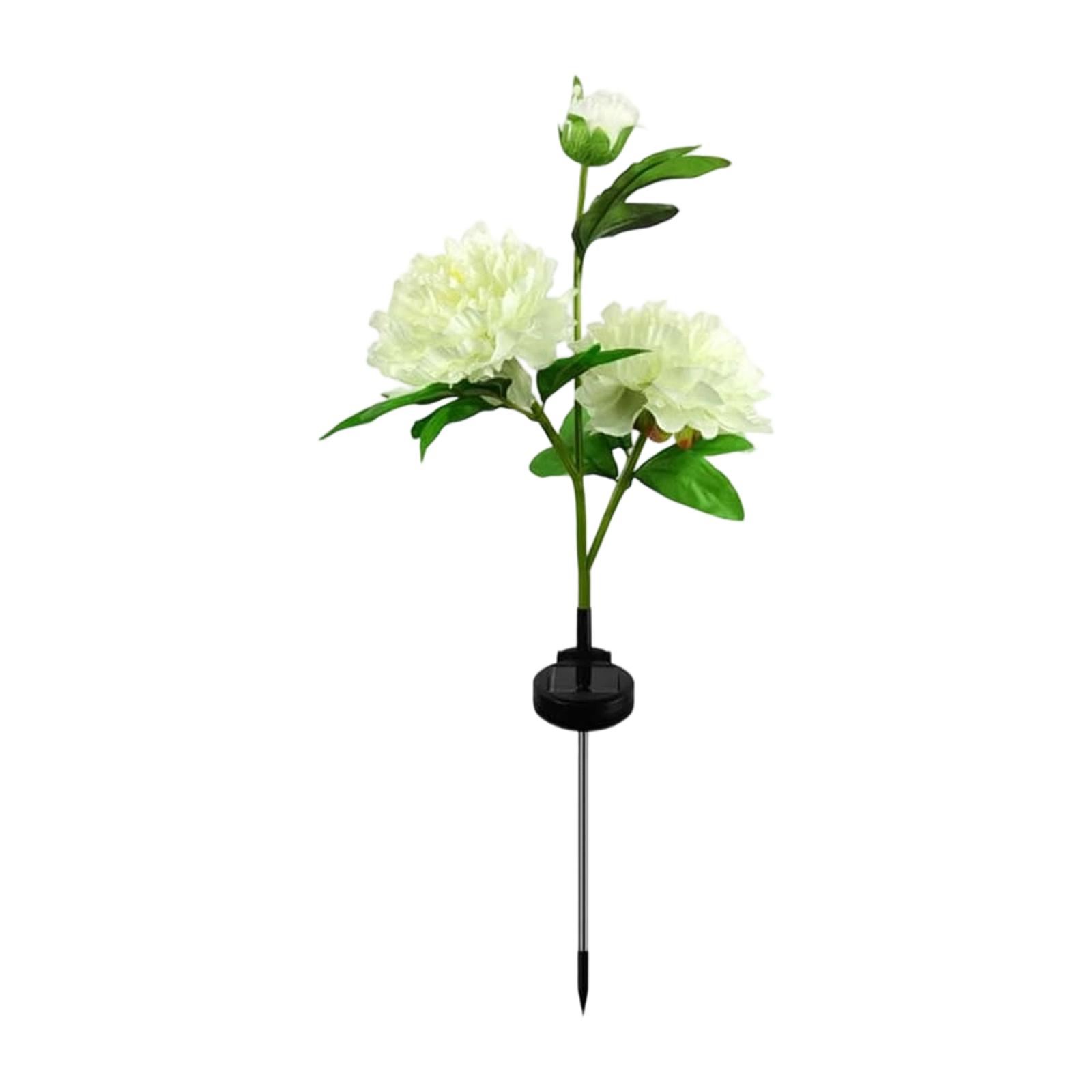 Solar Garden Light, Solar Peony Light Outdoor Decoration For Patio  Garden Decoration One Size