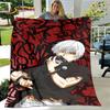 Tokyo Ghoul Japan Anime Cartoon Soft Plush Blanket,Flannel Blanket Throw Blanket for Living Room Bedroom Bed Sofa Picnic Cover