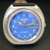 AUTOMATIC VINTAGE SEIKO 5 JAPAN 7006A MENS ARABIC BLUE DIAL WATCH A702456-5 R124-a702456