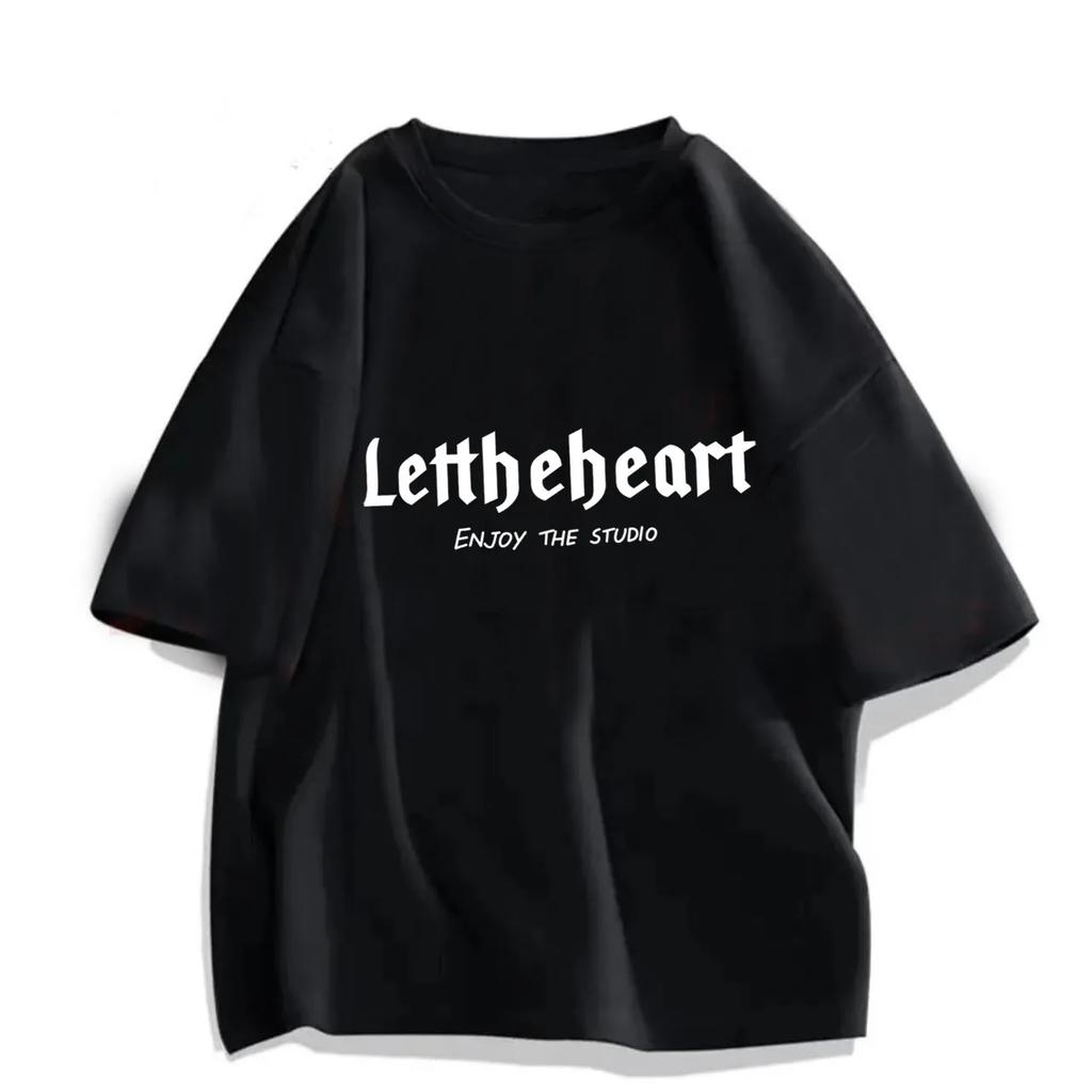 100% Cotton Summer T-shirt Trend Thin Color Breathable Casual Gothic Punk Style Harajuku Streetwear Oversize Gym Clothing