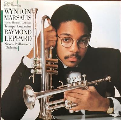 LP Record WYNTON MARSALIS NATIONAL PHILHARMO  Trumpet Concertos Haydn  L. Mozar 28AC1679 CBS SONY 1983 Japan Obi Classical Used