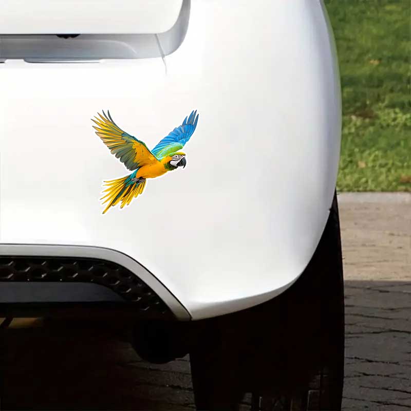 Car Stickers Colorful Parrot Animal Waterproof Styling Automobiles Motorcycle Exterior Accessories Vinyl Decals TM313