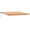 Electric Retractable Awning Yellow Orange White Anthracite
